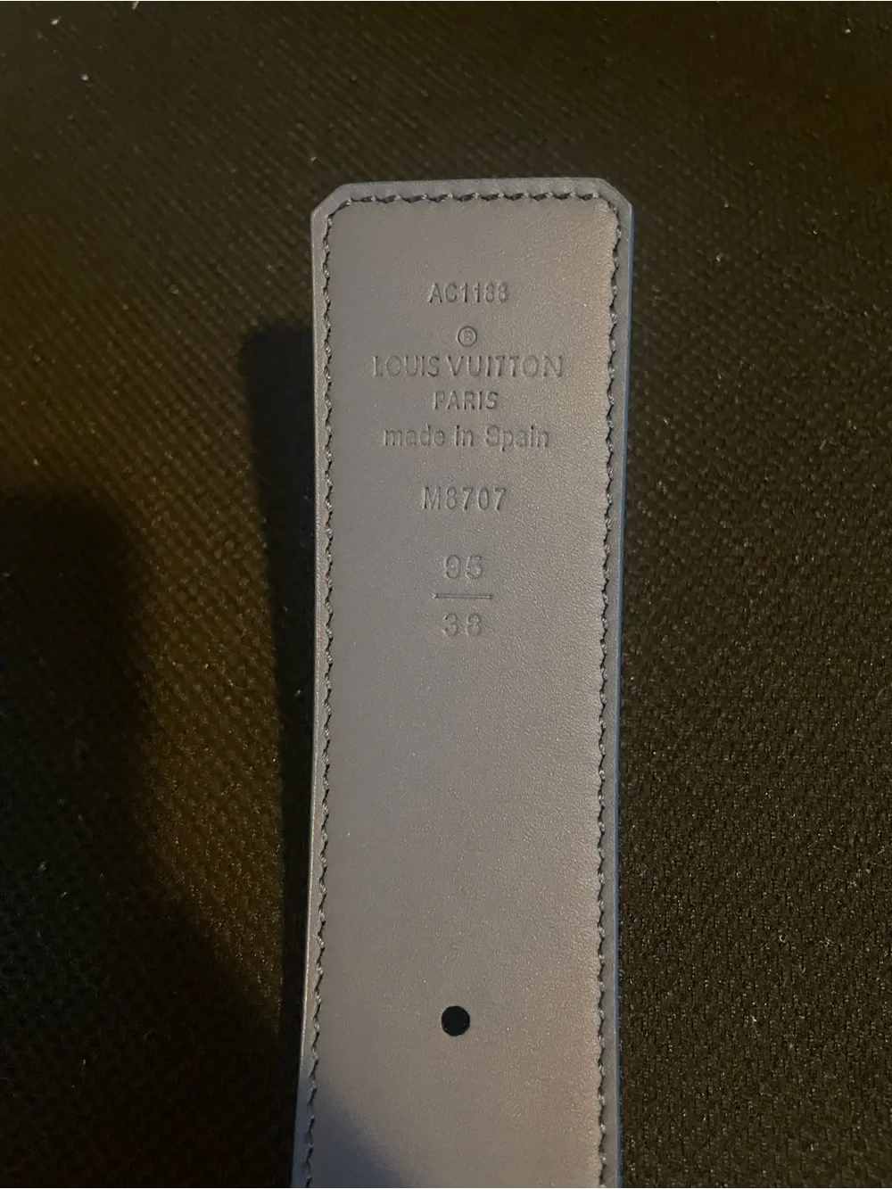 Louis Vuitton Men’s Monogram LV Buckle Belt in Black and Gray SEND OFFERS